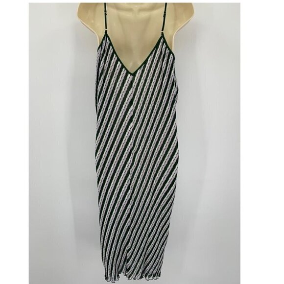 DVF Diane von Furstenberg Novalee Flag Stripe Lavender Fog green midi dress XS - Picture 4 of 7